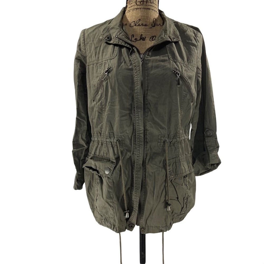 L.A. Hearts Military Jacket Army Green Utility Size Small